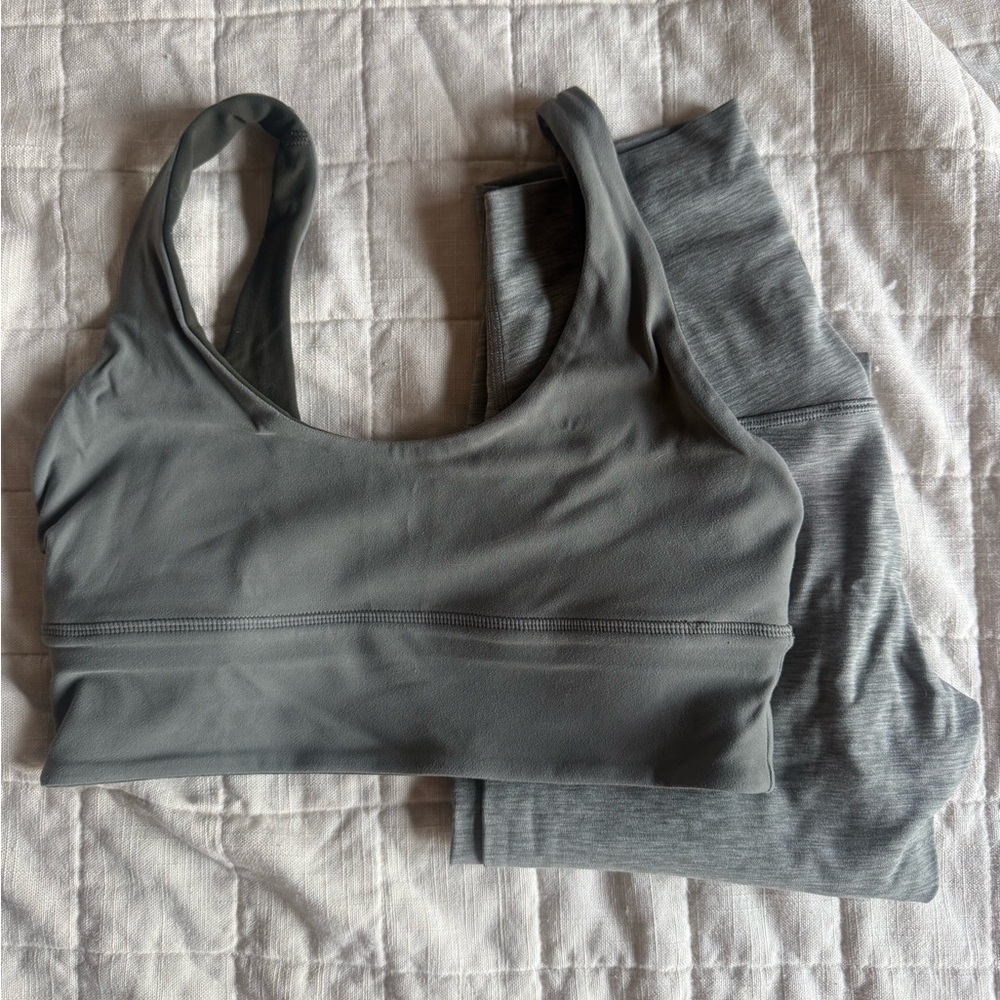 Lululemon grey sage align set